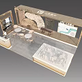 Elegant New Chinese Style Real Estate Sales Office With Negotiation Area And Sandtable