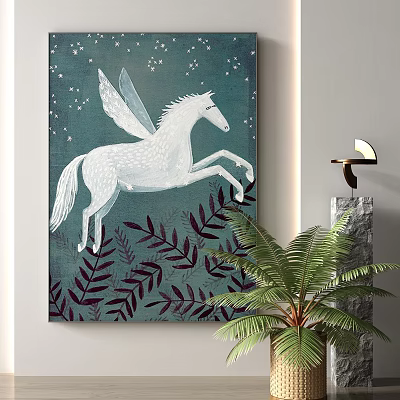 Modern Animal Painting Decorative Painting 3d model Modern Animal Painting Decorative Painting 3d model