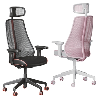 Office chair combination 3d model