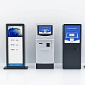 Public Facility Self Service Kiosks With Various Designs And Digital Display Screens