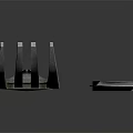 Elegant Silver Carved Cutlery Set With Dinner Fork And Decorative Knife