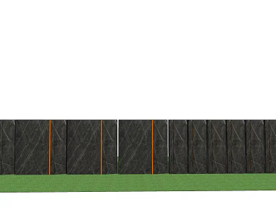 Modern landscape wall 3d model