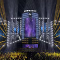 Concert Stage With Starry Background And Brilliant Lighting 3d model