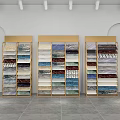 Light Luxury Shelf Tile Display Rack 3d model