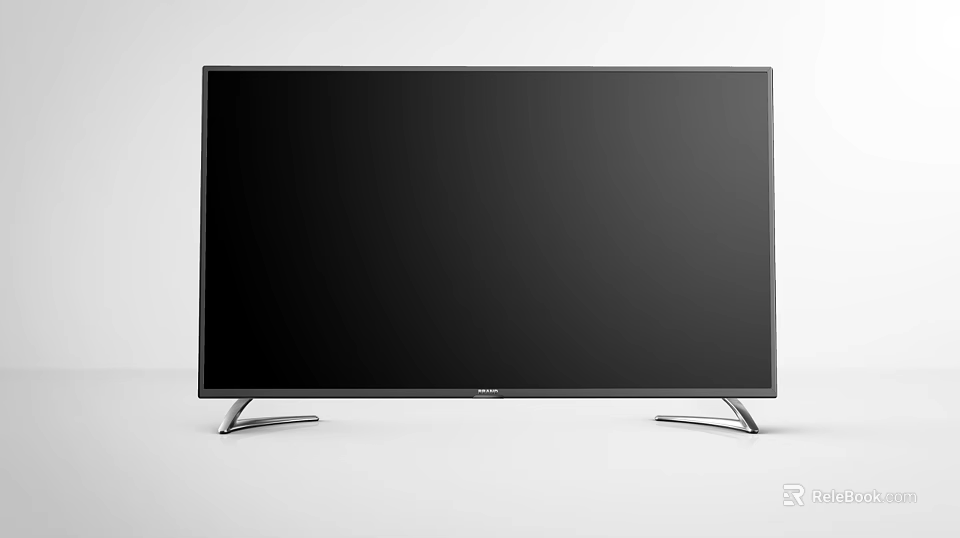 Modern Smart LED Television With Slim Frame And Metal Stand For Home Viewing 3d model 