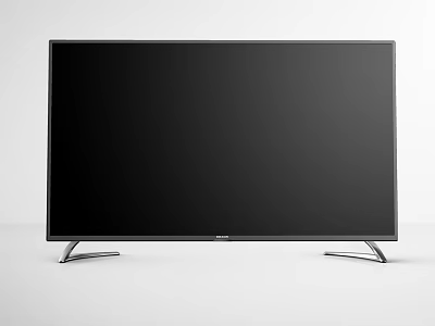 Modern Smart LED Television With Slim Frame And Metal Stand For Home Viewing 3d model