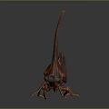 cicada shell golden cicada 3d model