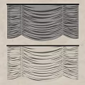Gray And Beige Fabric Roman Blinds With Pleated Design For Home Interior Window Decoration
