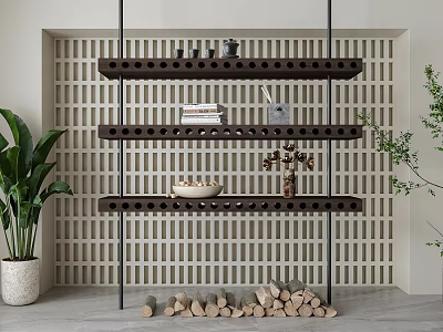 Nordic Storage Rack Partition 3d model