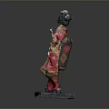 Traditional Japanese Geisha Kimono Costume With Colorful Patterns And Elegant Design