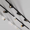 Modern Track Downlights And Spotlights With Black White Design For Indoor Home Lighting