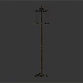 Vintage Decorative Balance Scale Furniture with Ornate Metal Design and Pedestal Base