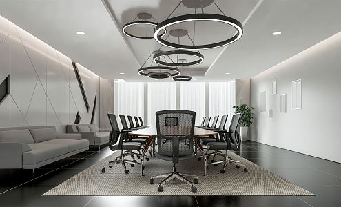 Modern Conference Room 3d model