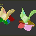 Elegant Silver Petal Shaped Metal Decorative Ornaments For Home Living