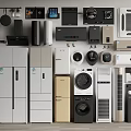 Modern Home Refrigerators And Freezers With Various Styles And Appliances