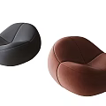Modern Lazy Sofa Stool 3d model