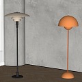 Modern cream style antique floor lamp combination 3d model