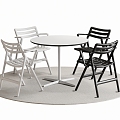 Modern Leisure Tables and Chairs Negotiation Tables and Chairs Dining Tables and Chairs 3d model