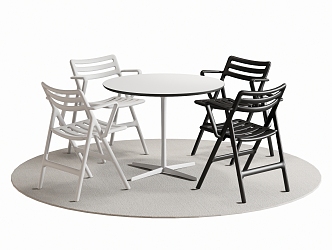 Modern Leisure Tables and Chairs Negotiation Tables and Chairs Dining Tables and Chairs 3d model