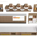 Modern Entryway Console And Side Cabinet Design With Wooden Storage Drawers And Shelves