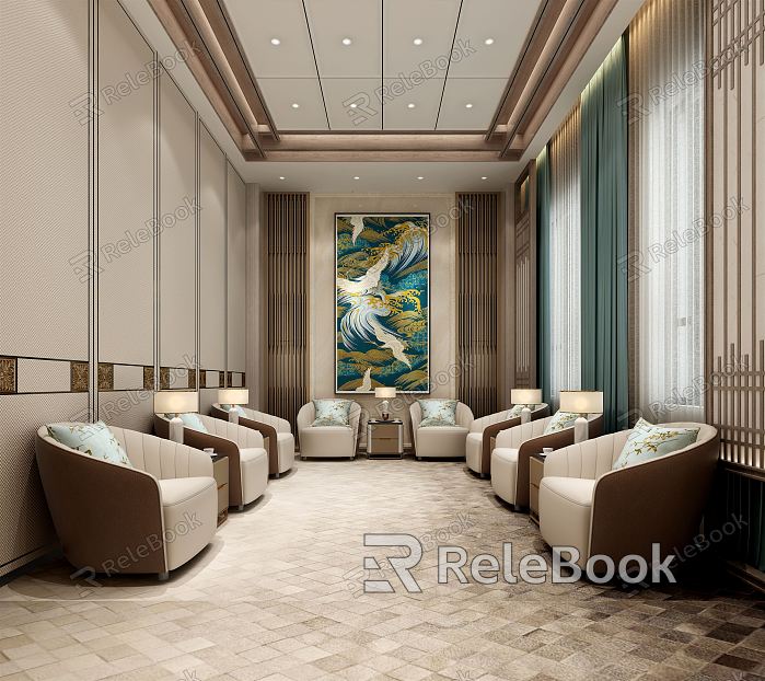 New Chinese Reception Room model