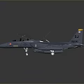 Modern Gray Fighter Jet With Open Cockpit And Detailed Wing Structure 3d model