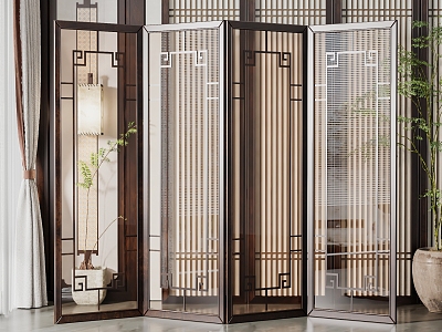 New Chinese Style Screen Partition model