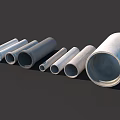 Concrete Pipes In Various Sizes As Durable Construction Components For Building Projects 3d model