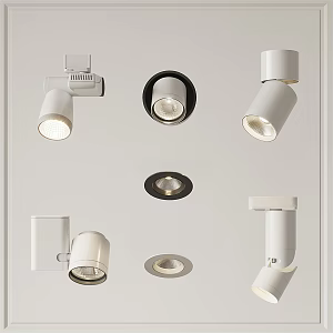 Modern spotlight downlight spotlight track light 3d model