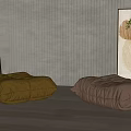 Modern Lazy Sofa Lazy Sofa Combination 3d model