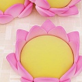 Lotus Throne Lotus Cushion Fluffy Pillow Plush Toy Tatami Cushion Butt Cushion Beat Cushion 3d model