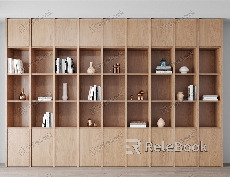 Modern bookcase model