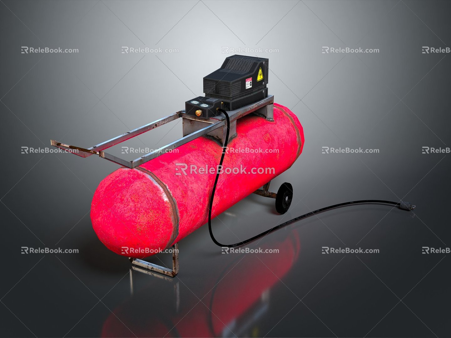 Modern air compressor air compressor compressor motor 3d model