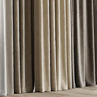 Modern Curtains 3d model