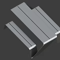 Modern Outdoor Chair With Sleek Metal Construction And Smooth Surface Finish