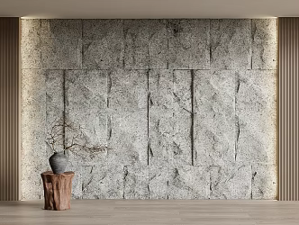rubble stone background wall stone wall stone wall 3d model