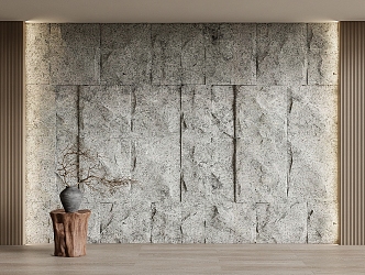 rubble stone background wall stone wall stone wall 3d model