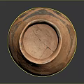 Traditional Terracotta Clay Pot With Orange Body And Black Decorative Patterns