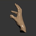 Modern Hand Gesture Palm 3d model