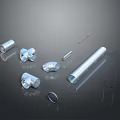 Various Stainless Steel Hardware Tools Including Fittings Pipes Bolts And Washers