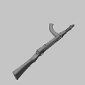 type submachine gun 3d model