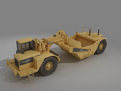 Modern excavator engineering vehicle 3d model
