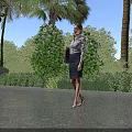 Urban Road Infrastructure With Smooth Pavement Green Landscaping And Pedestrian Path
