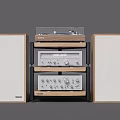 Wooden Speaker Home Audio System With Turntable And Multi Layer Components 3d model