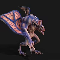 Fierce Mythical Winged Creature With Bat Like Wings And Sharp Claws