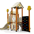 Modern slide amusement equipment 3d model