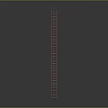 Train Railway Track With Red Rails And Wooden Sleepers On Gray Background