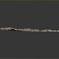 3D Topographic Map Showing Mountainous Landscape With River Valleys And Terrain Details