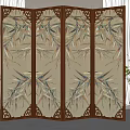 New Chinese Style Screen Partition 3d model