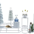 Modern Meichen Cake Window 3d model